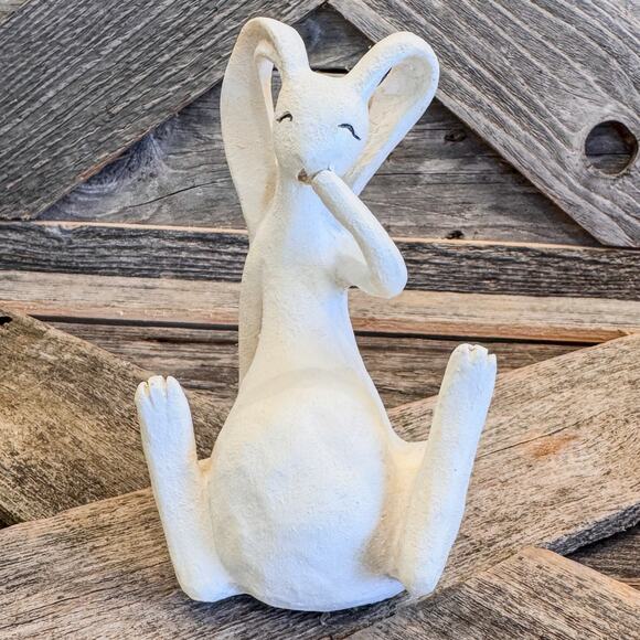 Adorable, Whimsical & Quirky Family of 3 Bunnies, Easter & Spring Decor, 10” - Picture 4 of 8